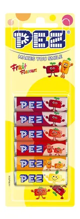 PEZ Štangličky ovocné 6×8,5 g
