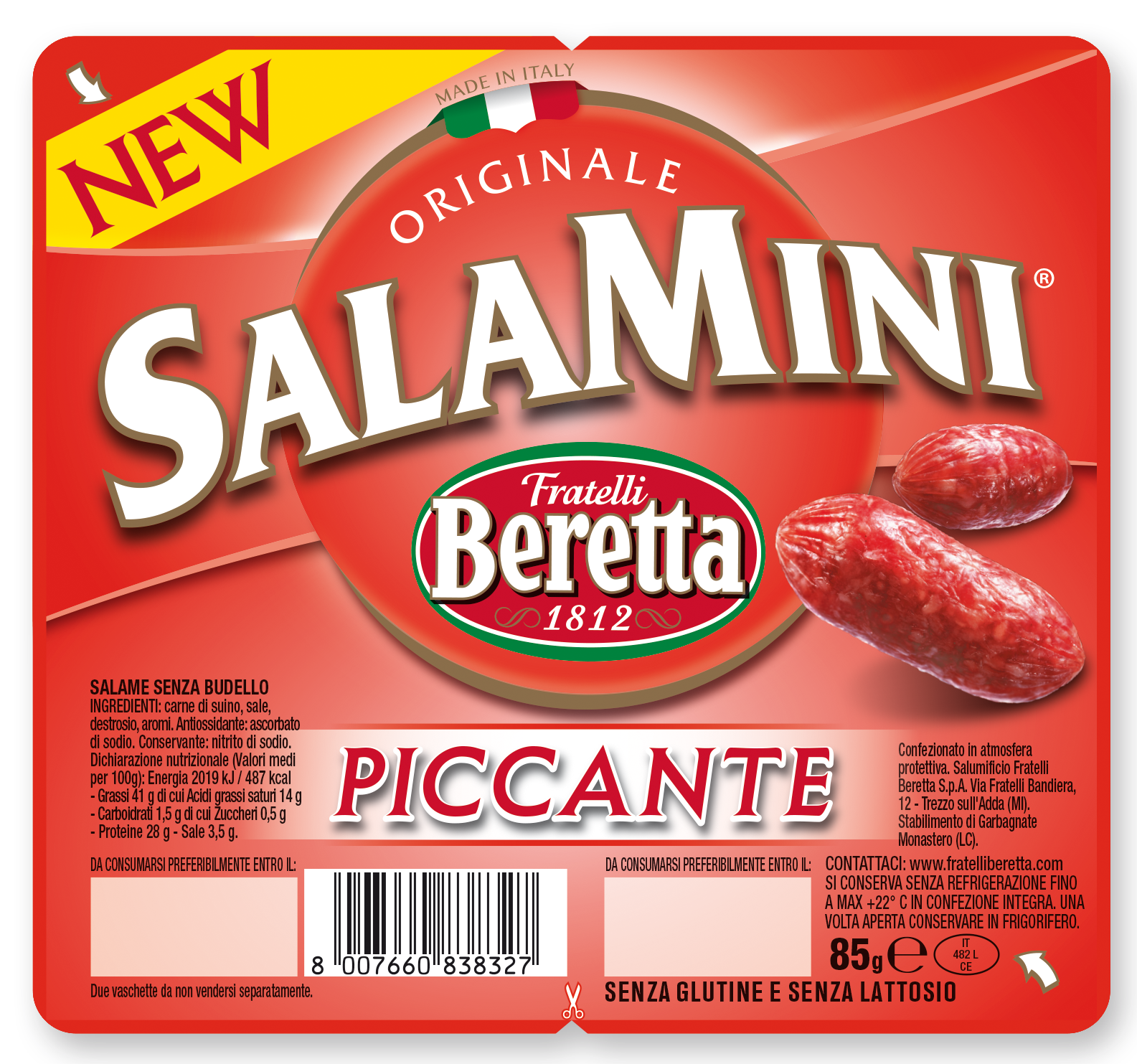 Fratelli Beretta Tapasové SalaMini pikantní