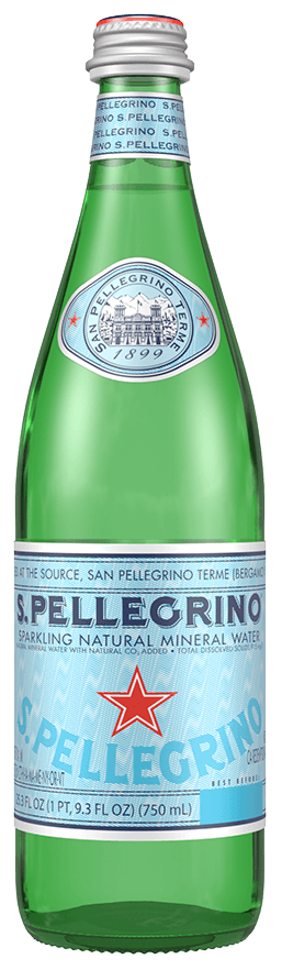 San Pellegrino minerální voda perlivá sklo