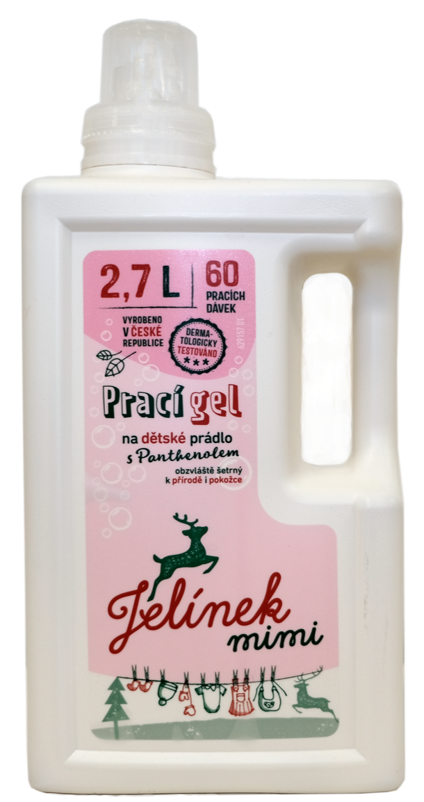 Jelínek Prací gel na dětské prádlo s panthenolem mimi (2,7l)