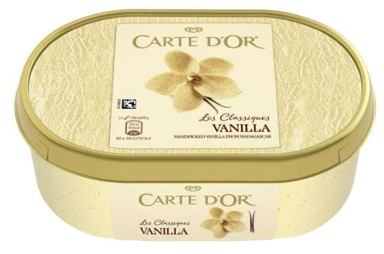 Carte d'Or Vanilla zmrzlina