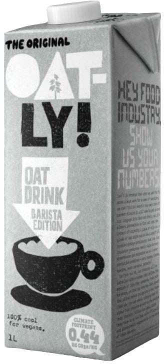 Oatly! Ovesný nápoj Barista Edition