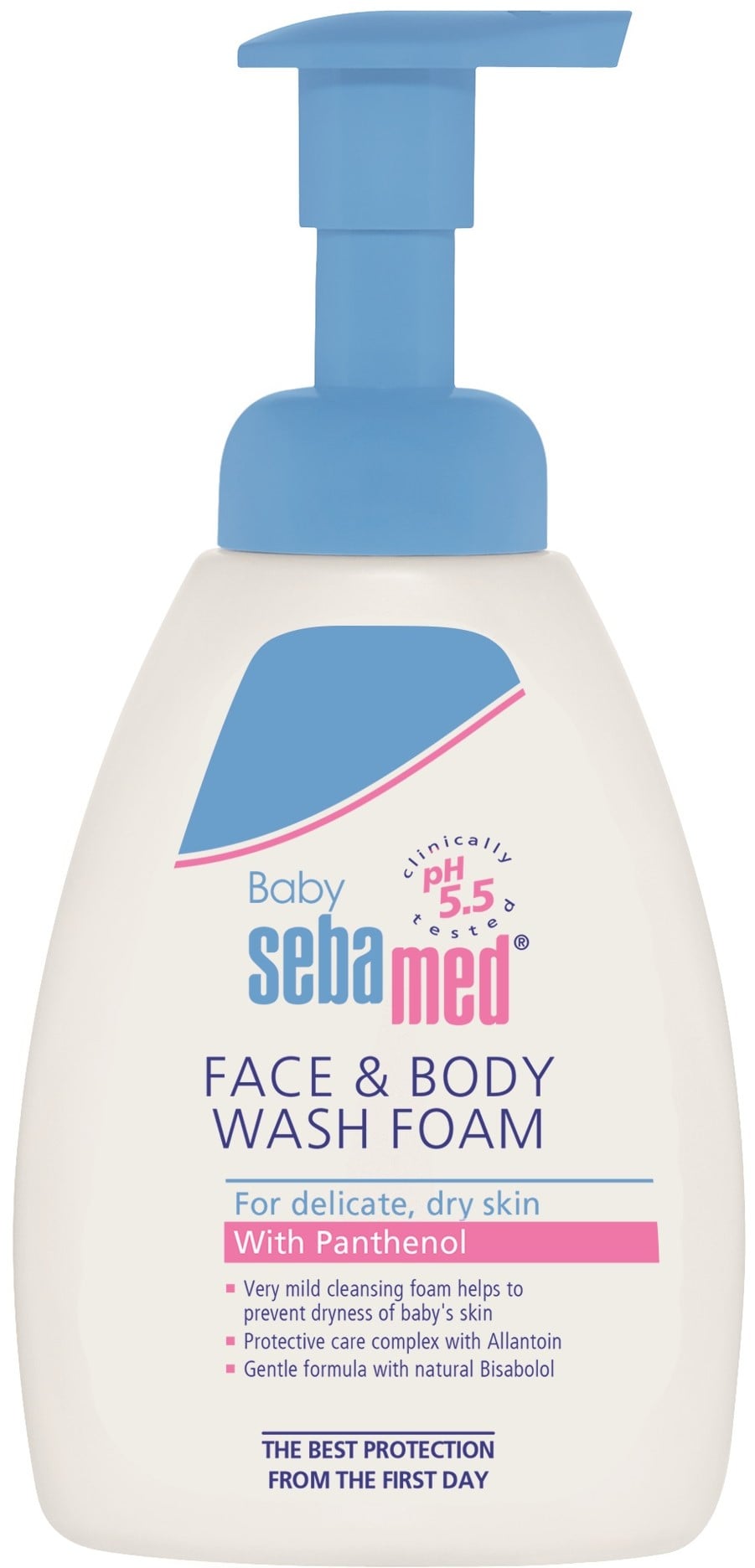 Sebamed baby Dětská mycí pěna na obličej a tělo