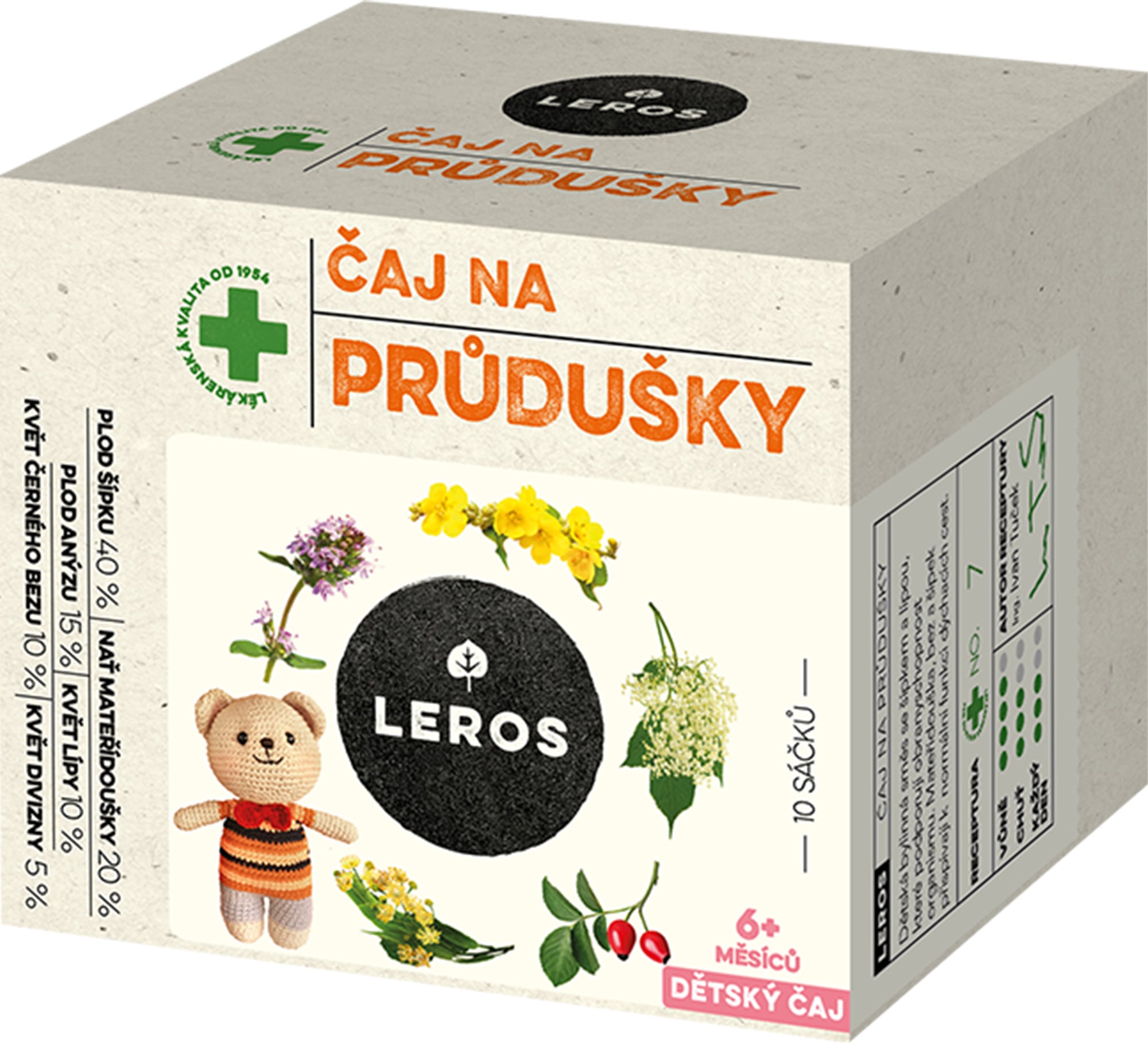 Leros Dětský čaj Kašel a průdušky