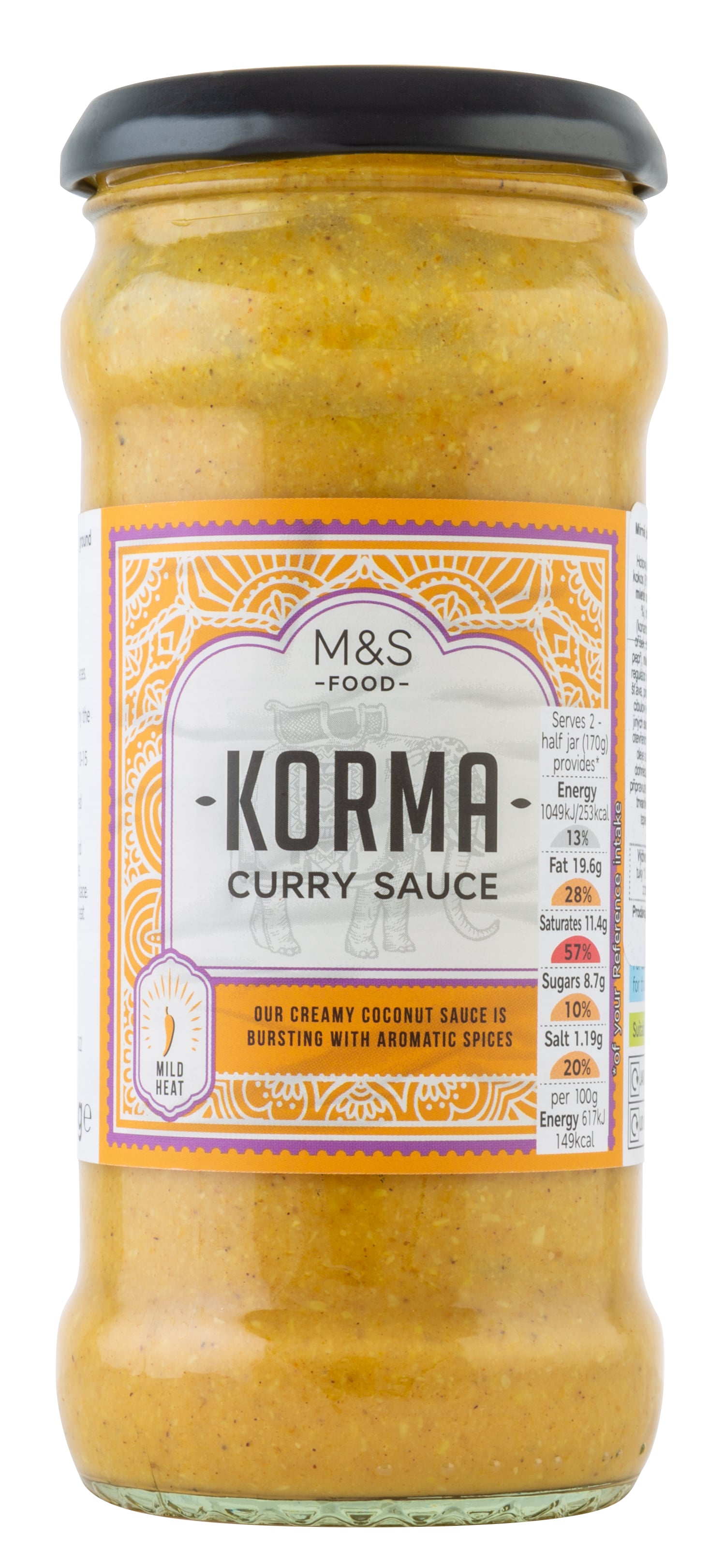 Marks & Spencer Mírně pálivá krémová kari omáčka