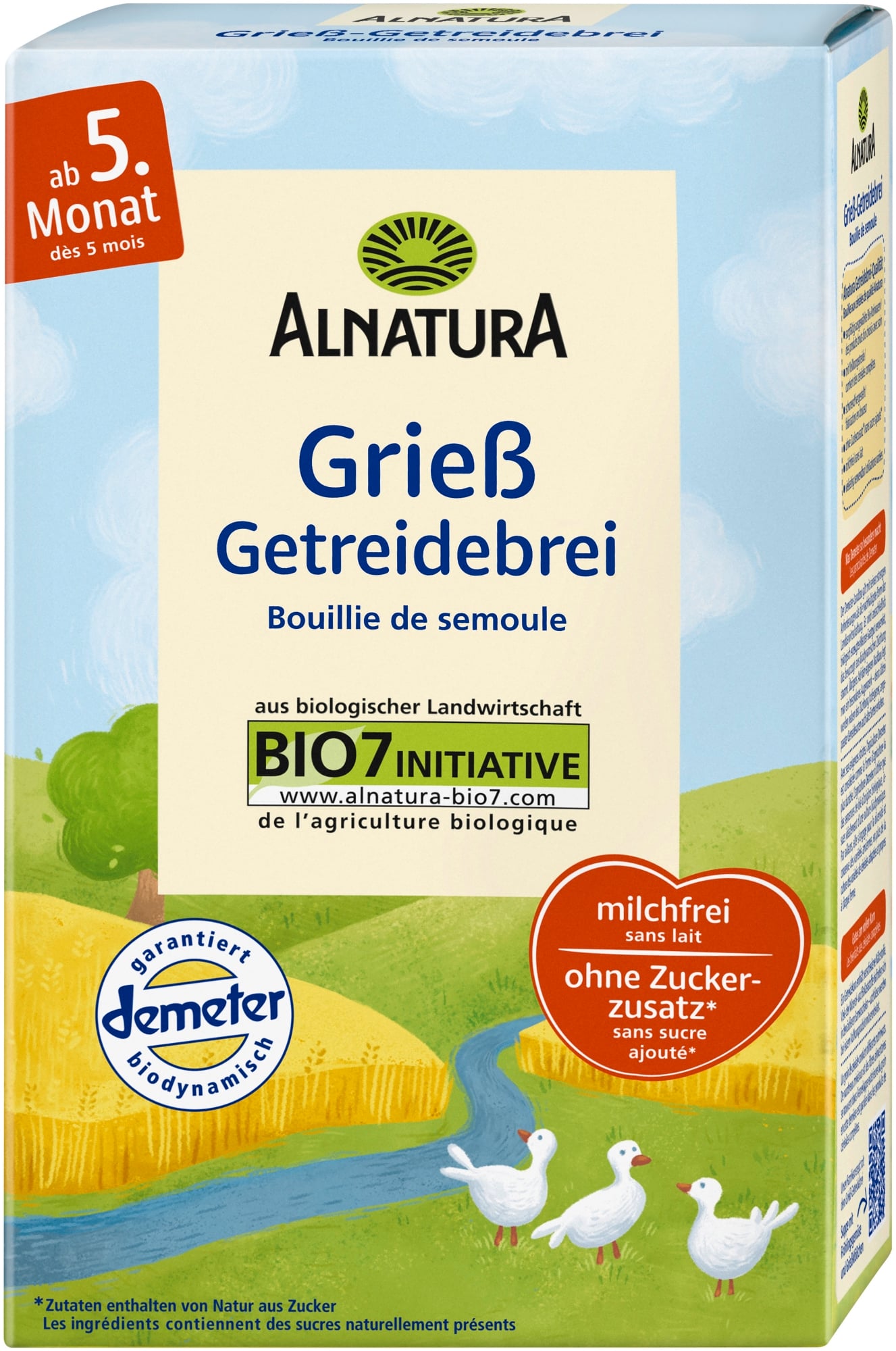 Alnatura BIO Dětská krupicová obilná kaše