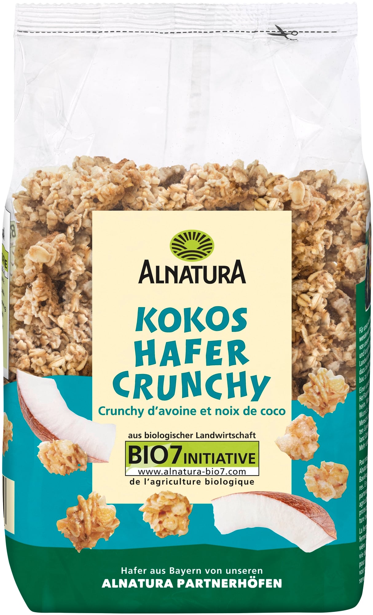 Alnatura BIO Křupavé ovesné vločky s kokosem