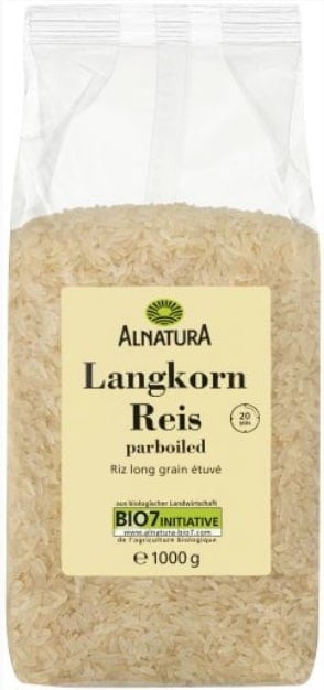 Alnatura BIO Dlouhozrnná rýže parboiled