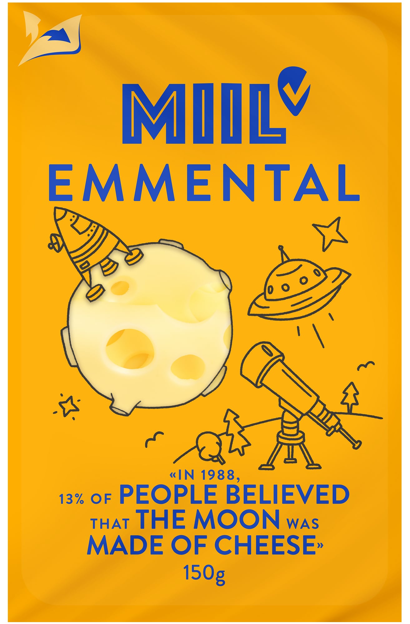 Miil Emmental 45% plátky