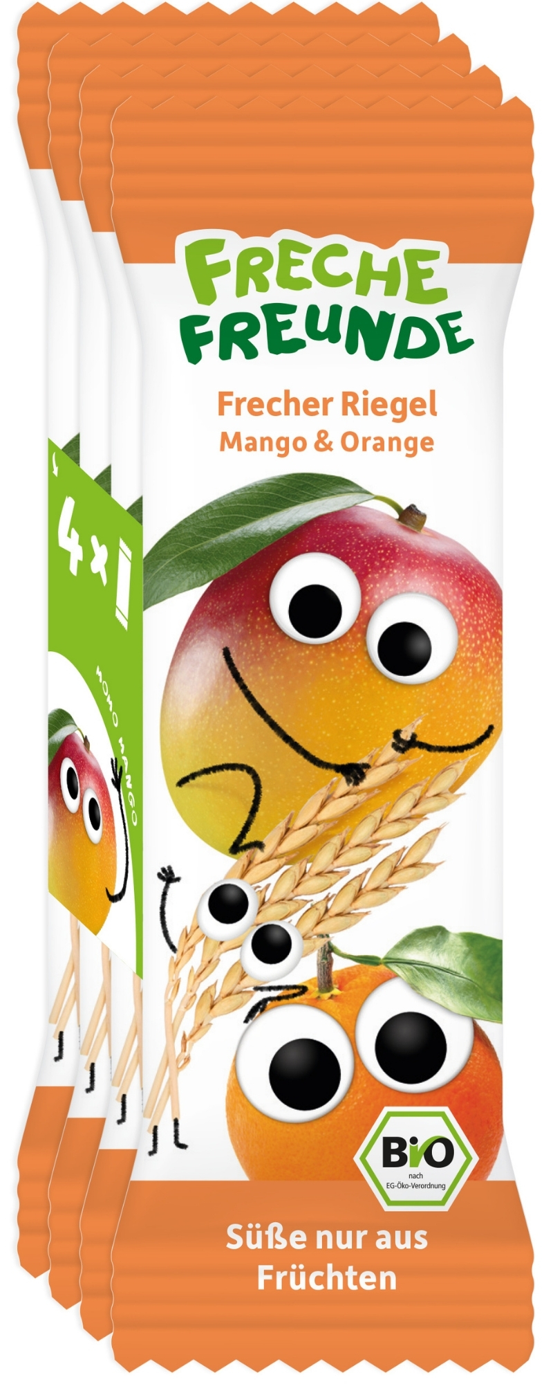 Freche Freunde BIO Ovocná tyčinka mango a pomeranč (4×23g)