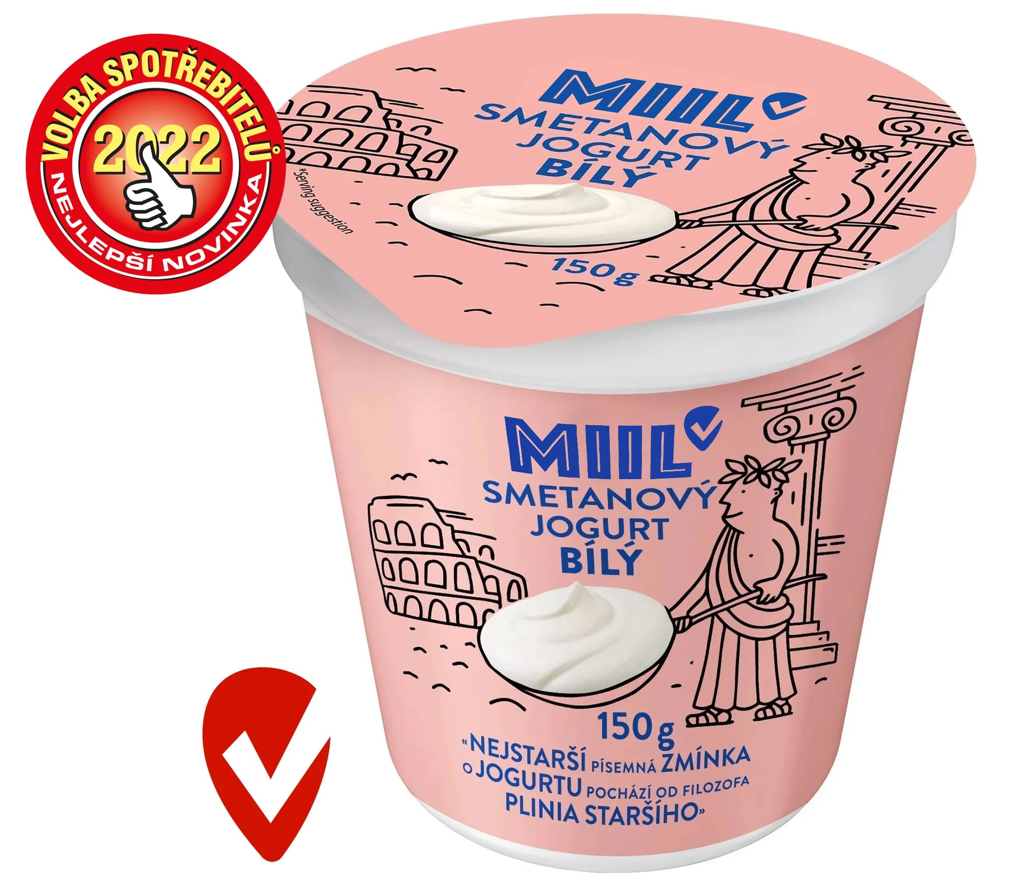 Miil Smetanový jogurt bílý 10 % tuku