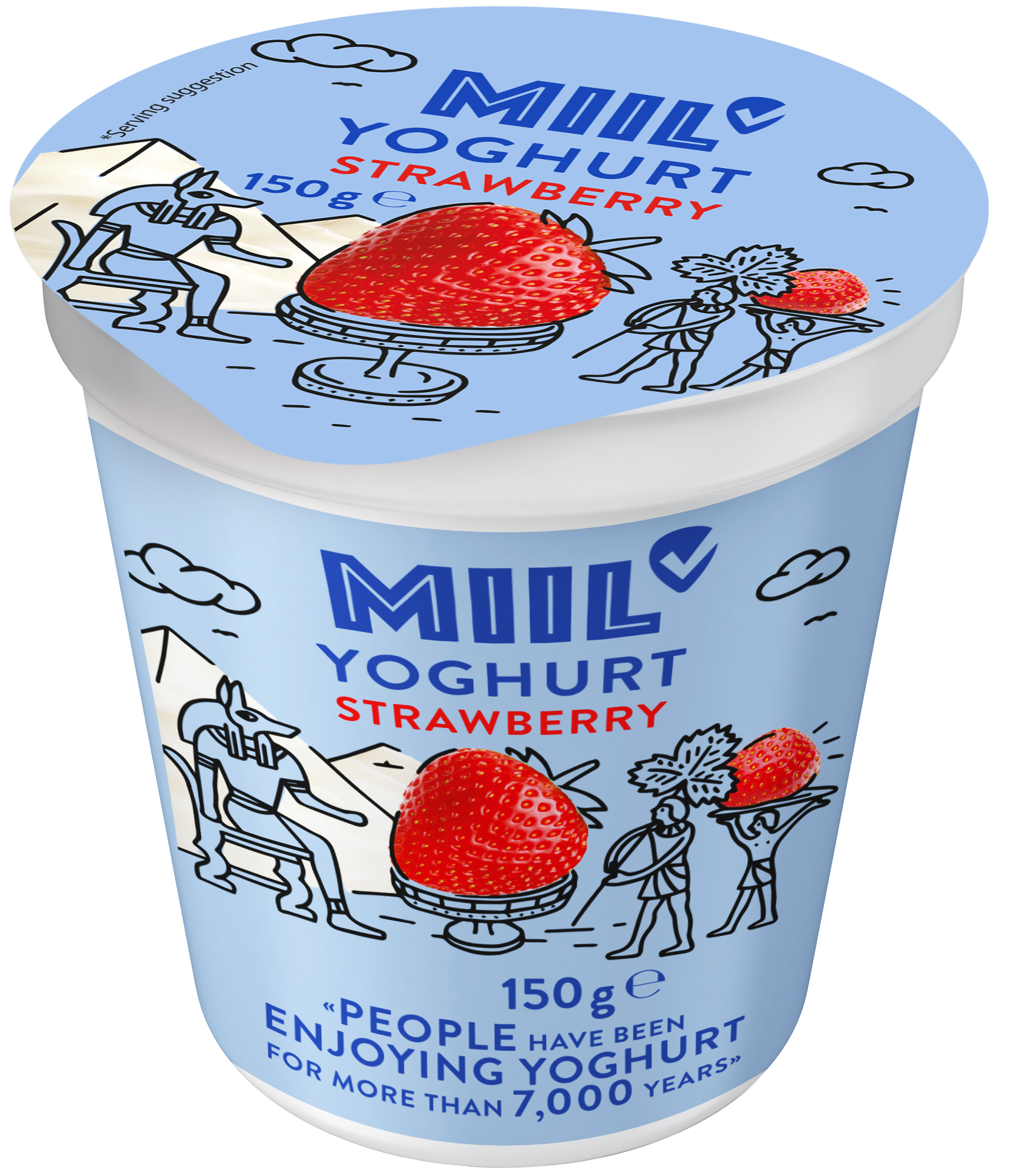 Miil Krémový jogurt jahodový