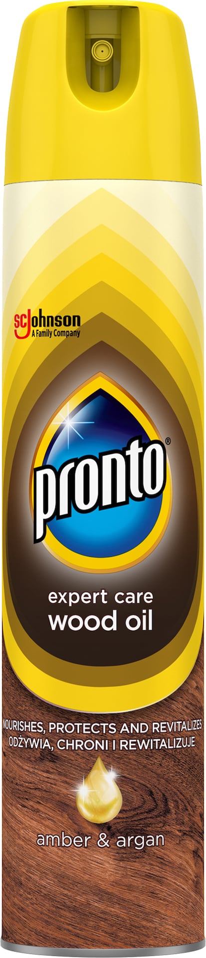 Pronto Amber & argan aerosol vyživující olej pro obnovení povrchů