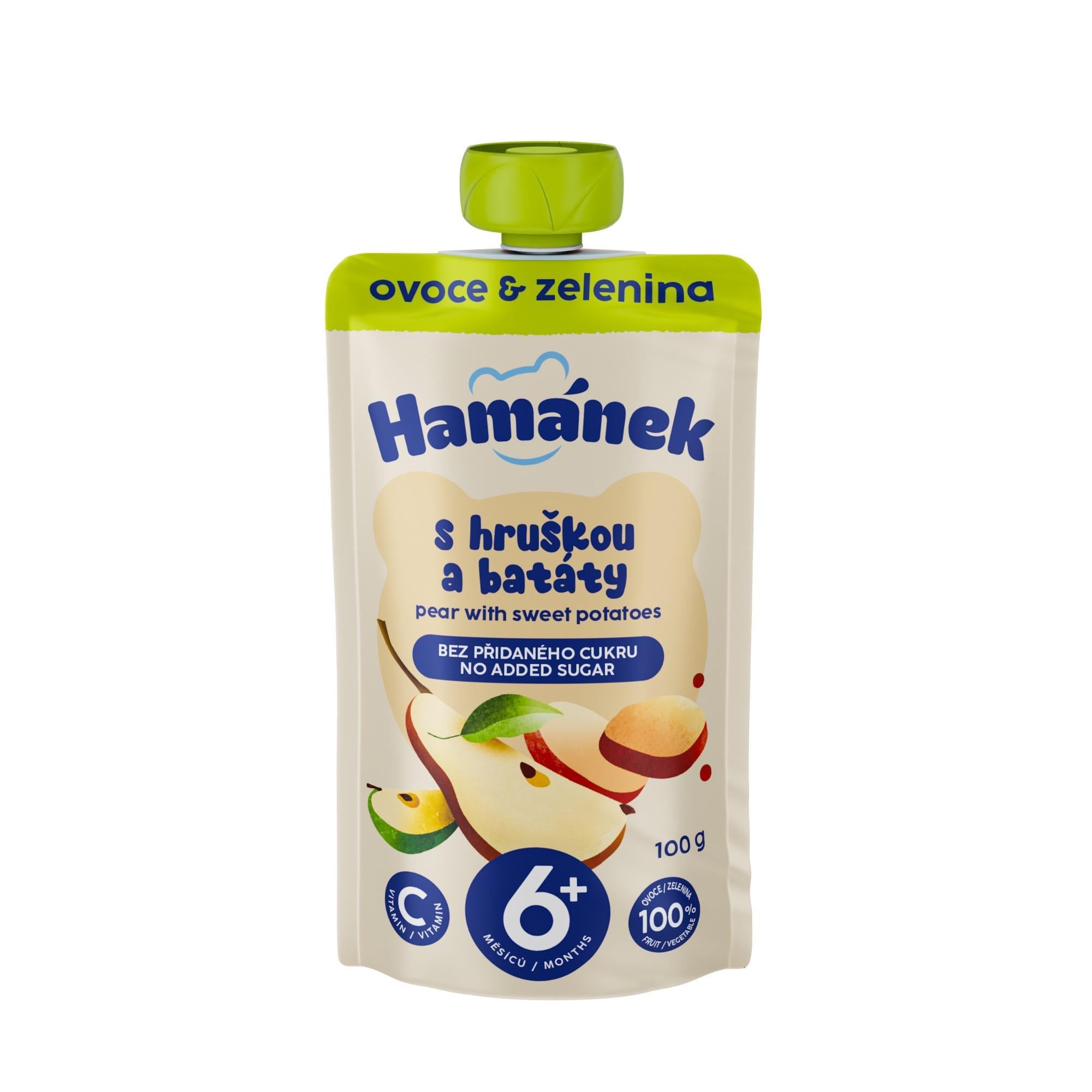 Hamánek Hruška a batáty ovocná kapsička