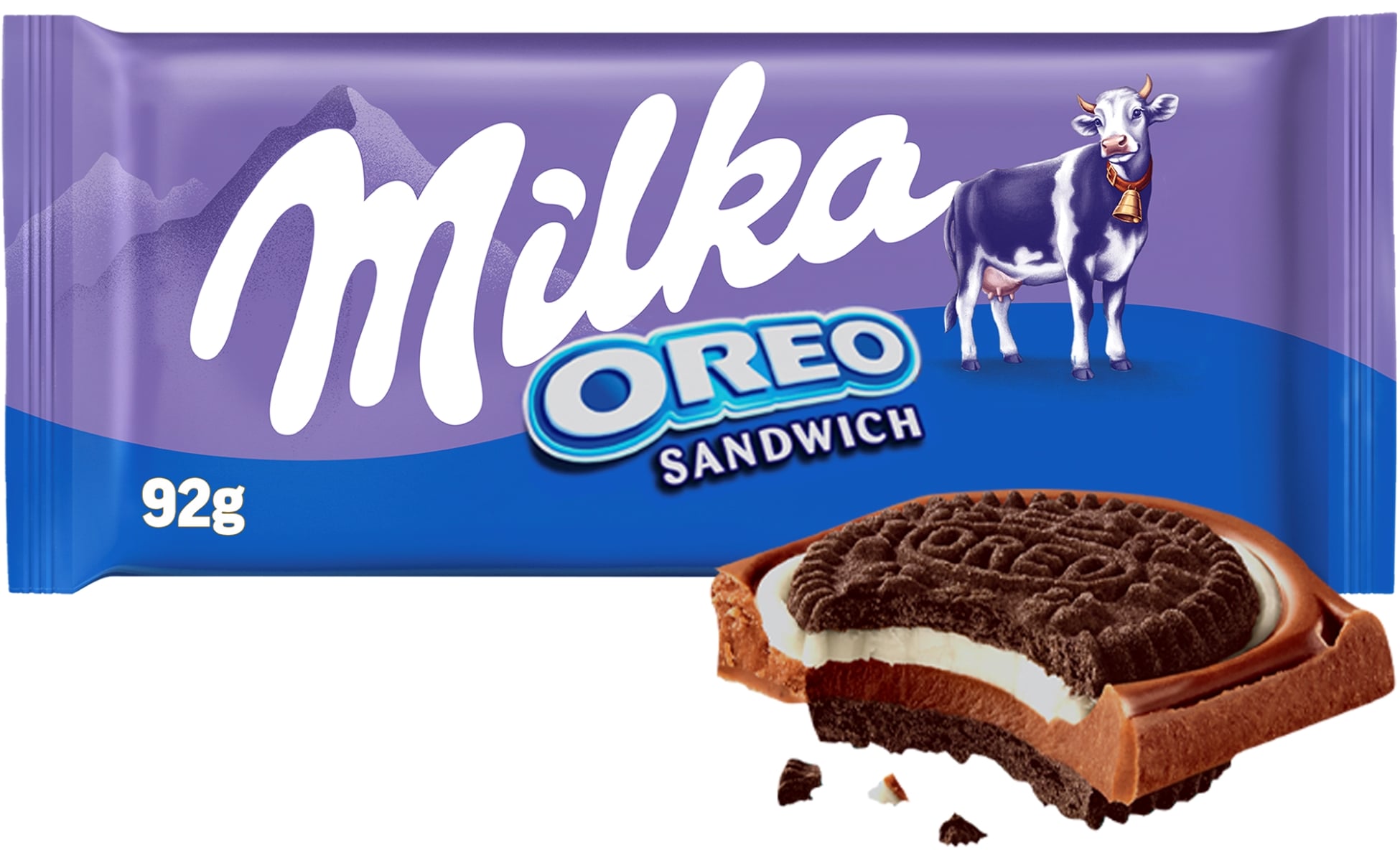 Milka čokoláda OREO Sandwich mléčná čokoláda a sušenky