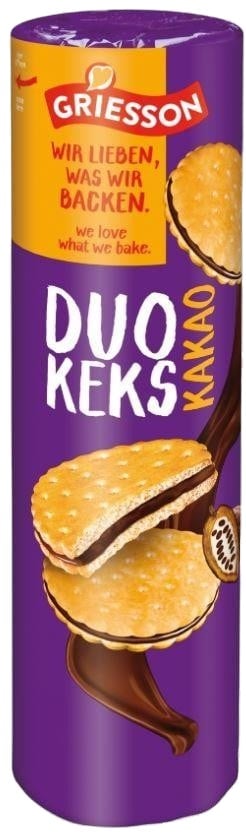 Griesson Sušenky s krémovou kakaovou náplní