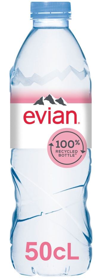 Evian rPet 100% přírodní minerální voda nesycená
