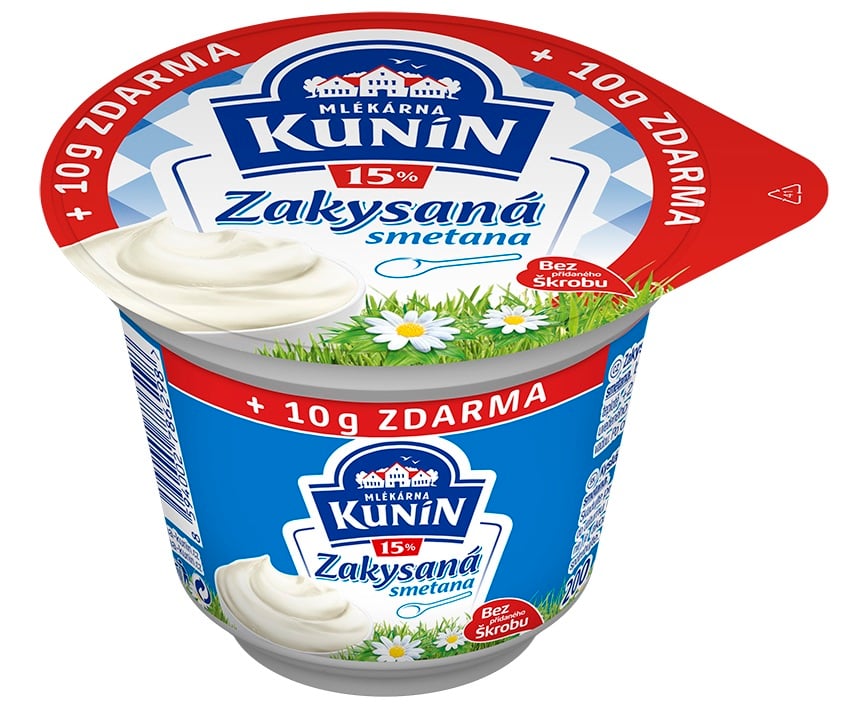 Mlékárna Kunín Smetana zakysaná 15%