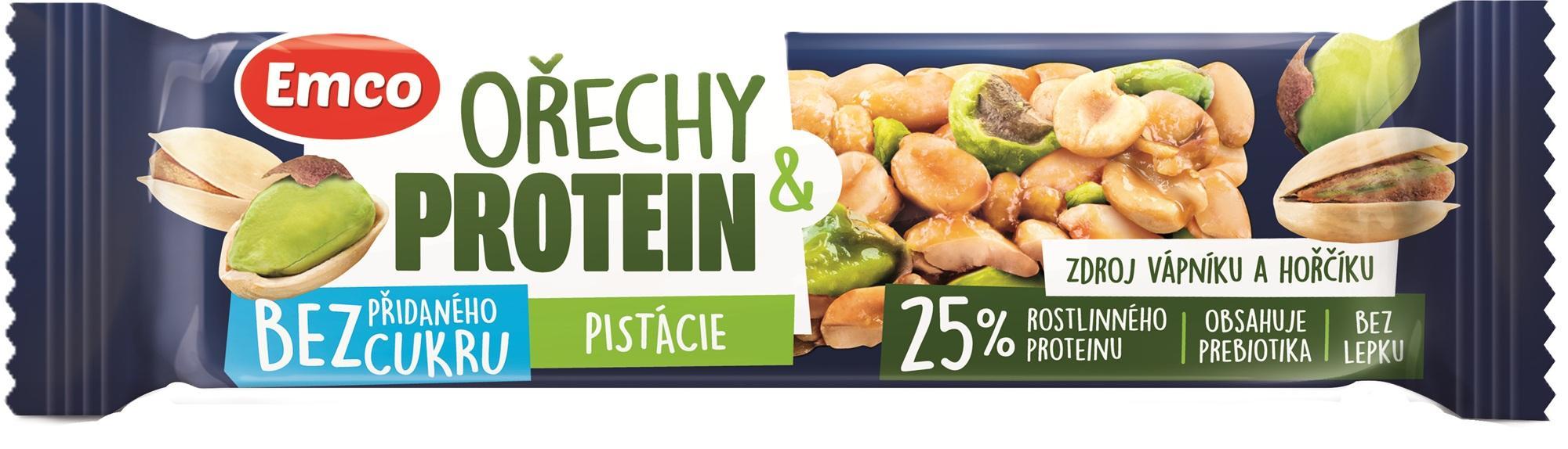 Emco Tyčinka ořech a protein pistácie
