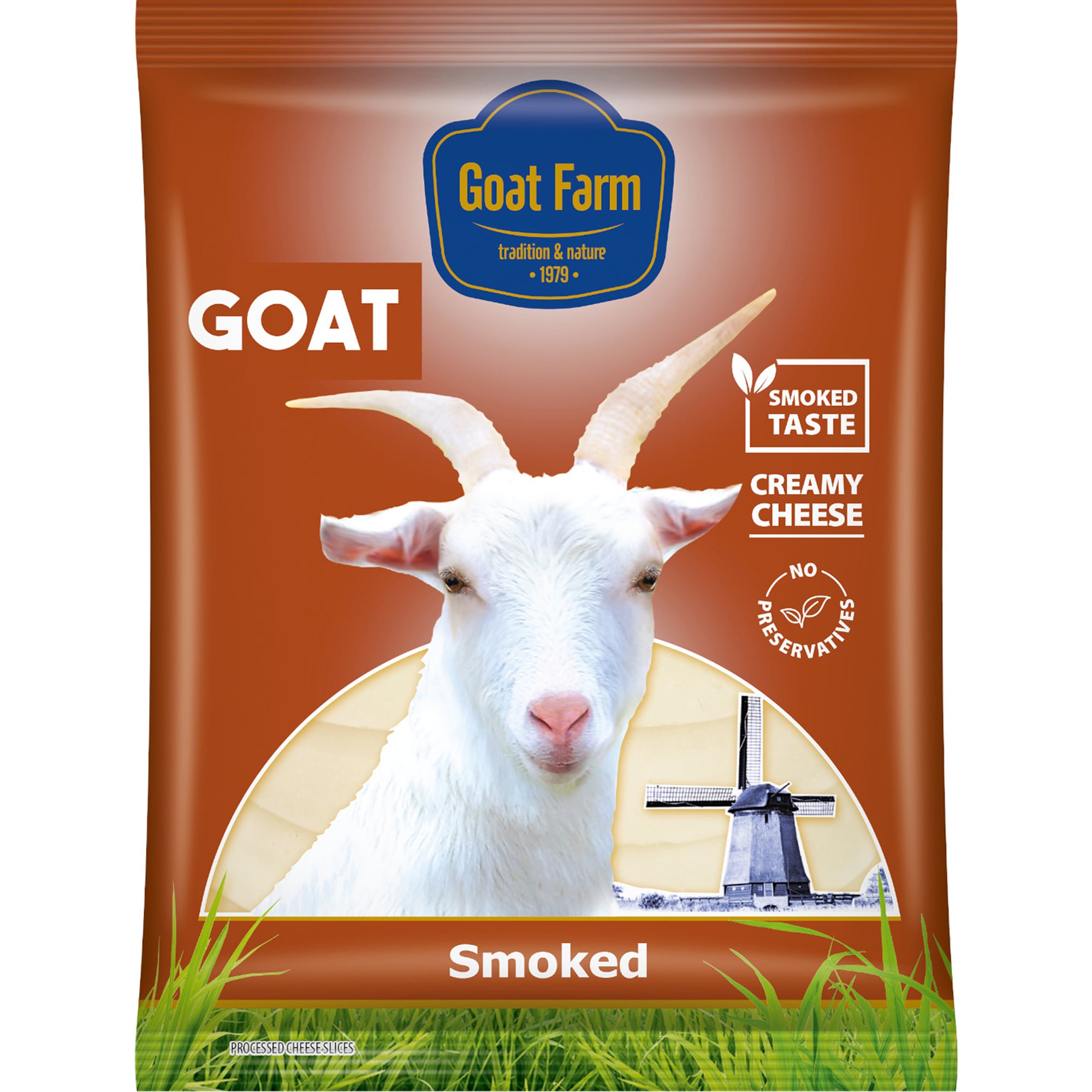 Goat Farm Uzený tavený sýr z kozího mléka, plátky