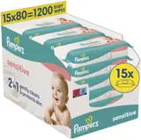Pampers Sensitive baby Vlhčené ubrousky 15×80 ks