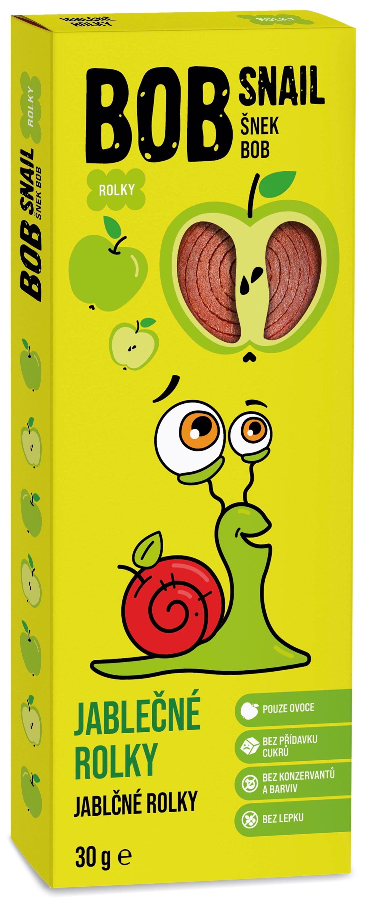Šnek Bob Ovocné rolované plátky jablko