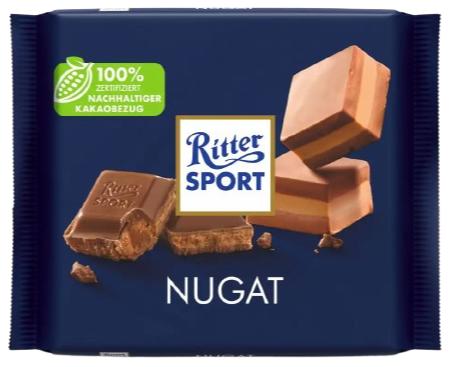 Ritter Sport Mléčná čokoláda s nugátem