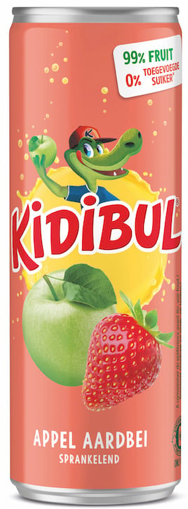 Kidibul Jablko-jahoda 99% bez přidaného cukru plech