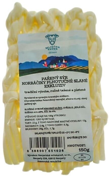 Mliečna Farma Necpaly Turčianské sýrové korbáčky