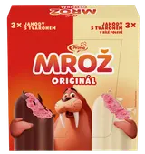 Mrož jahodový tvarohový v polevě multipack 6×45 ml