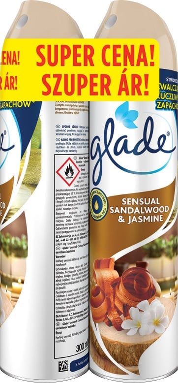 Glade Sensual sandalwood & jasmine aerosol duopack (2×0,3 l)