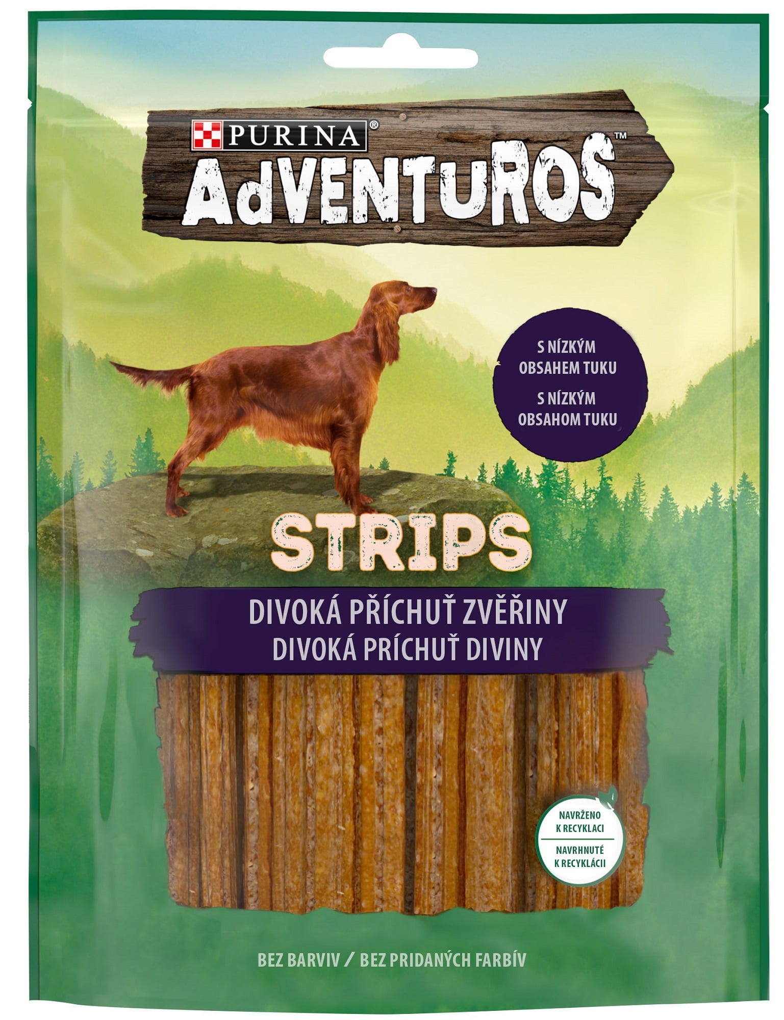 Adventuros Strips pamlsky pro psy zvěřina