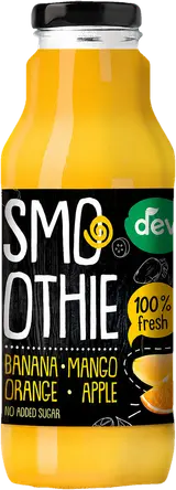 Deva Smoothie banán, mango, pomeranč, jablko sklo