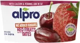 Alpro Sójový dezert višeň, jahoda a datle bez přidaného cukru