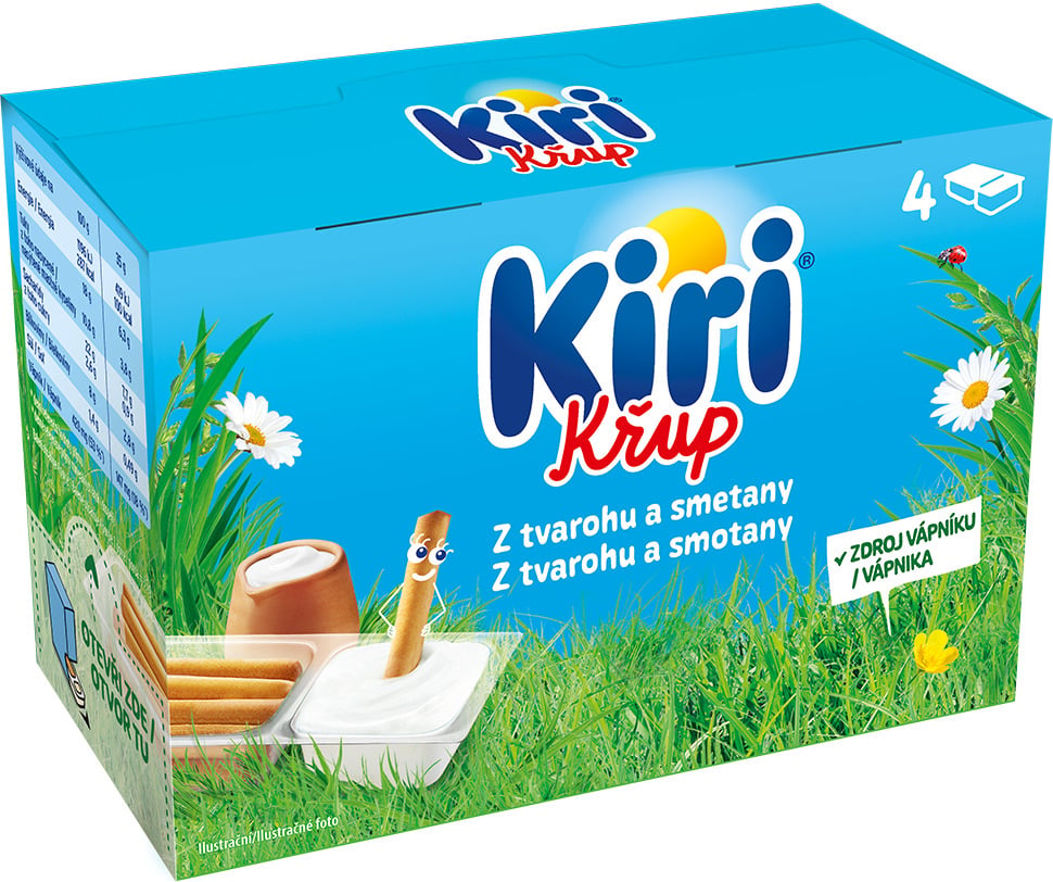Kiri Křup Tavený sýr a trvanlivé pečivo family pack 4×35 g