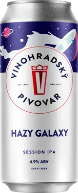Vinohradský pivovar Hazy Galaxy Session IPA plech