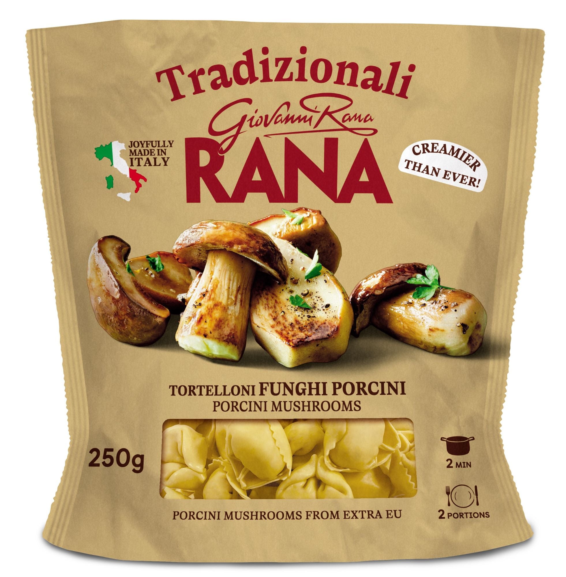 Rana Ravioli s hříbky a ricottou