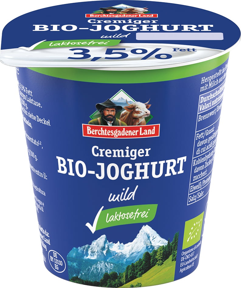 Berchtesgadener Land BIO Bílý jogurt bez laktózy