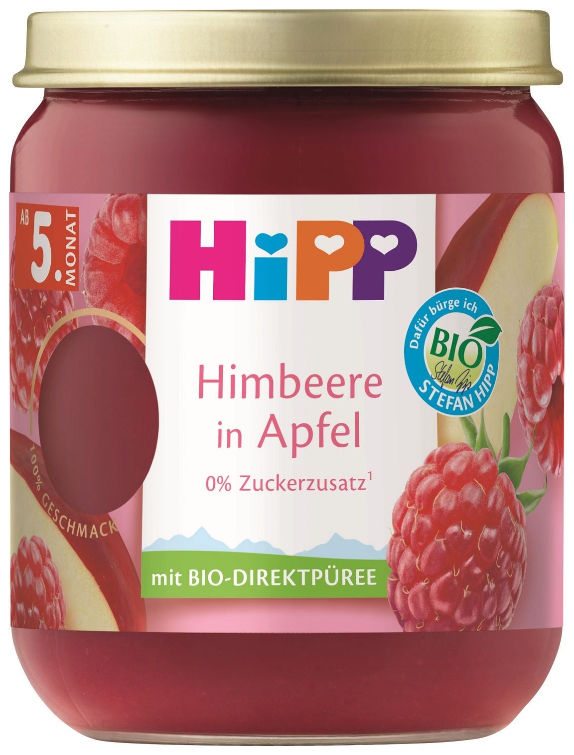 HiPP BIO Superovoce jablko a maliny od uk. 4.–6. měsíce