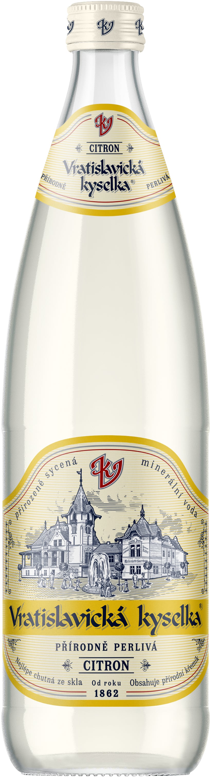 Vratislavická kyselka Citron sklo