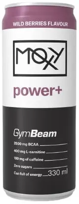 GymBeam Moxy Power+ energetický nápoj lesní ovoce
