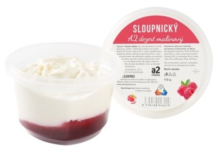 Mlékárna Řetová Sloupnický A2 Dezert malinový