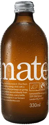 ChariTea maté BIO perlivý ledový čaj Yerba Mate sklo