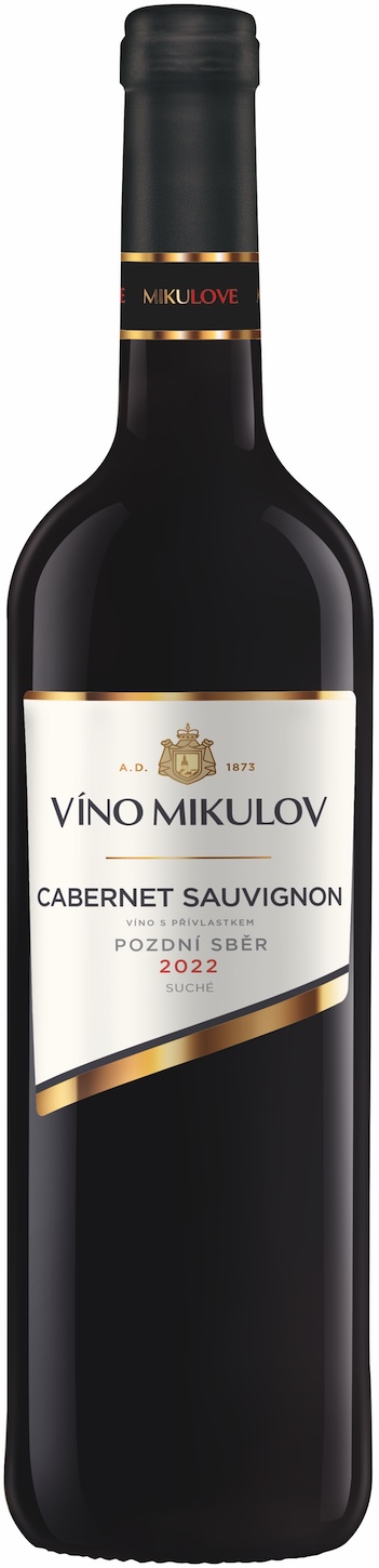 Víno Mikulov Cabernet Sauvignon pozdní sběr