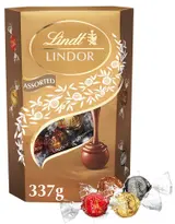 Lindt Bonboniéra LINDOR Maxibalení čokoládových pralinek zlatý mix