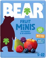 Bear Fruit Minis ovocné kousky malina a borůvka (5×20 g)