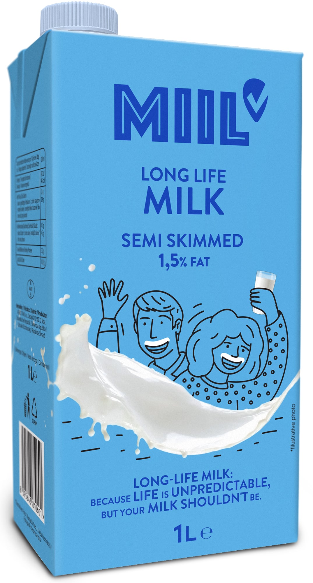 Miil Trvanlivé polotučné mléko 1,5%