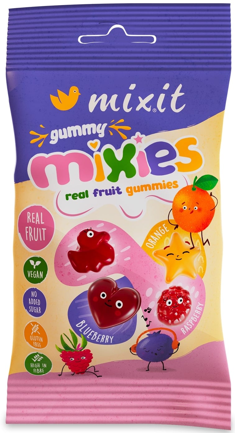 Mixit Ovocné Mixies přírodní želé bonbóny