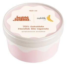 Rohlíkova zmrzlina 70% čokoláda Herůfek Bio Uganda