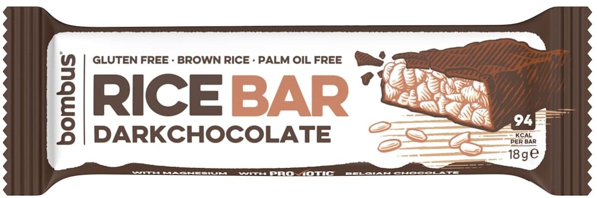 Bombus Rice bar hořká čokoláda